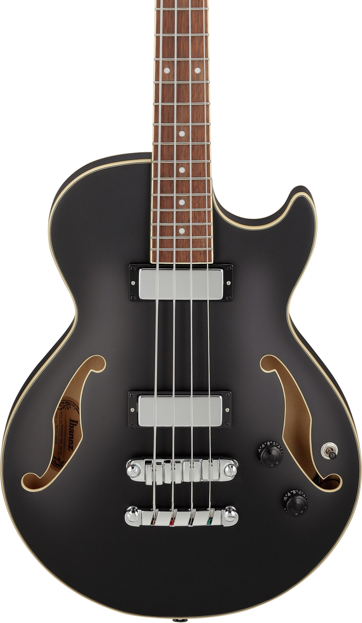 Artcore Semi-hollow 4 String - Black Flat