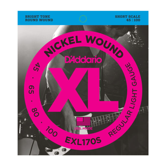 EXL170S nickel round wound, Short Scale 045-065-080-100