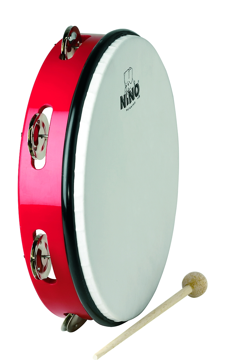 NINO24R ABS Tambourine rot 10"