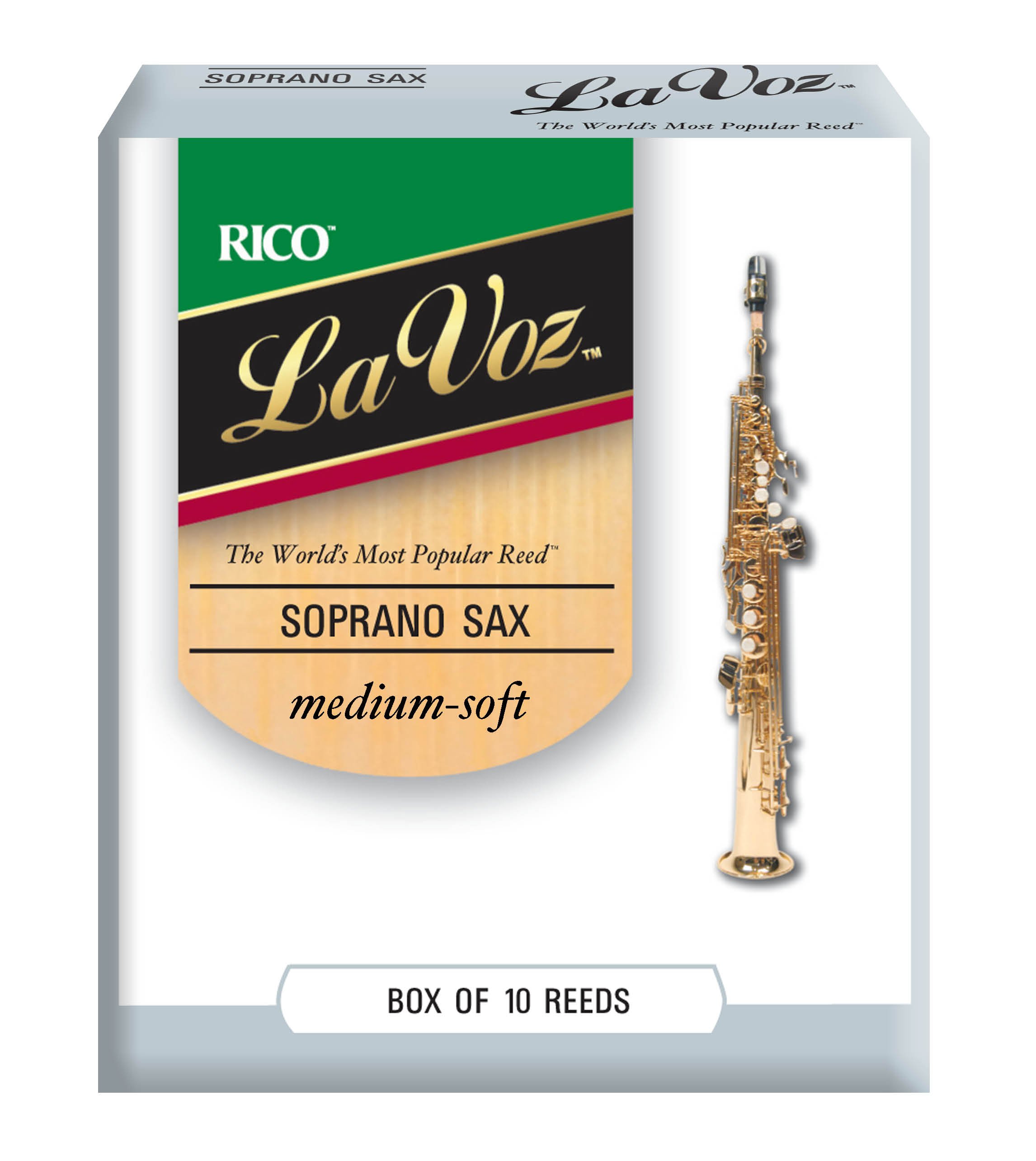 La Voz Sopransaxophonblätter MS 10er Packung