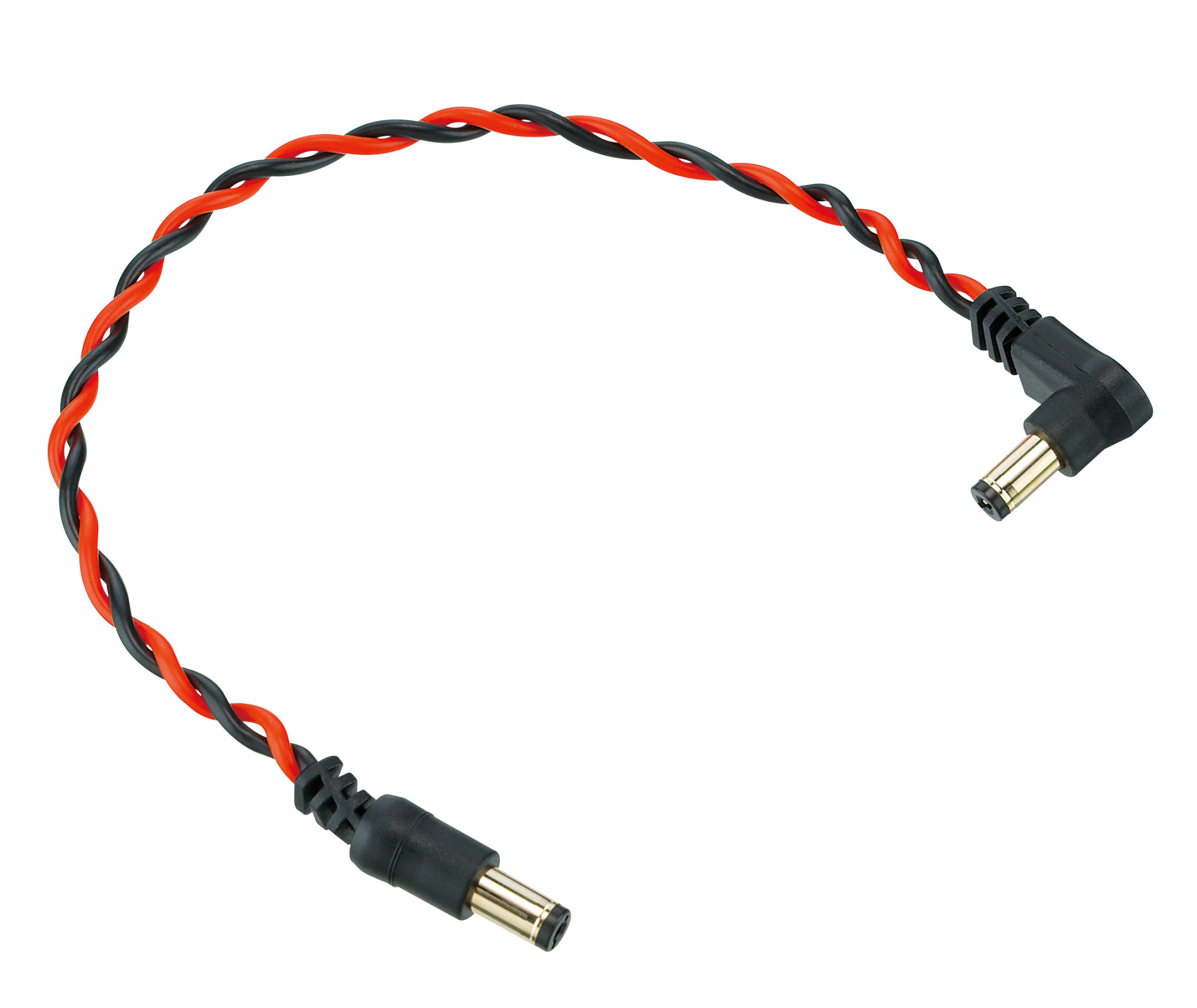 DC-Kabel schwarz & neonrot 20cm