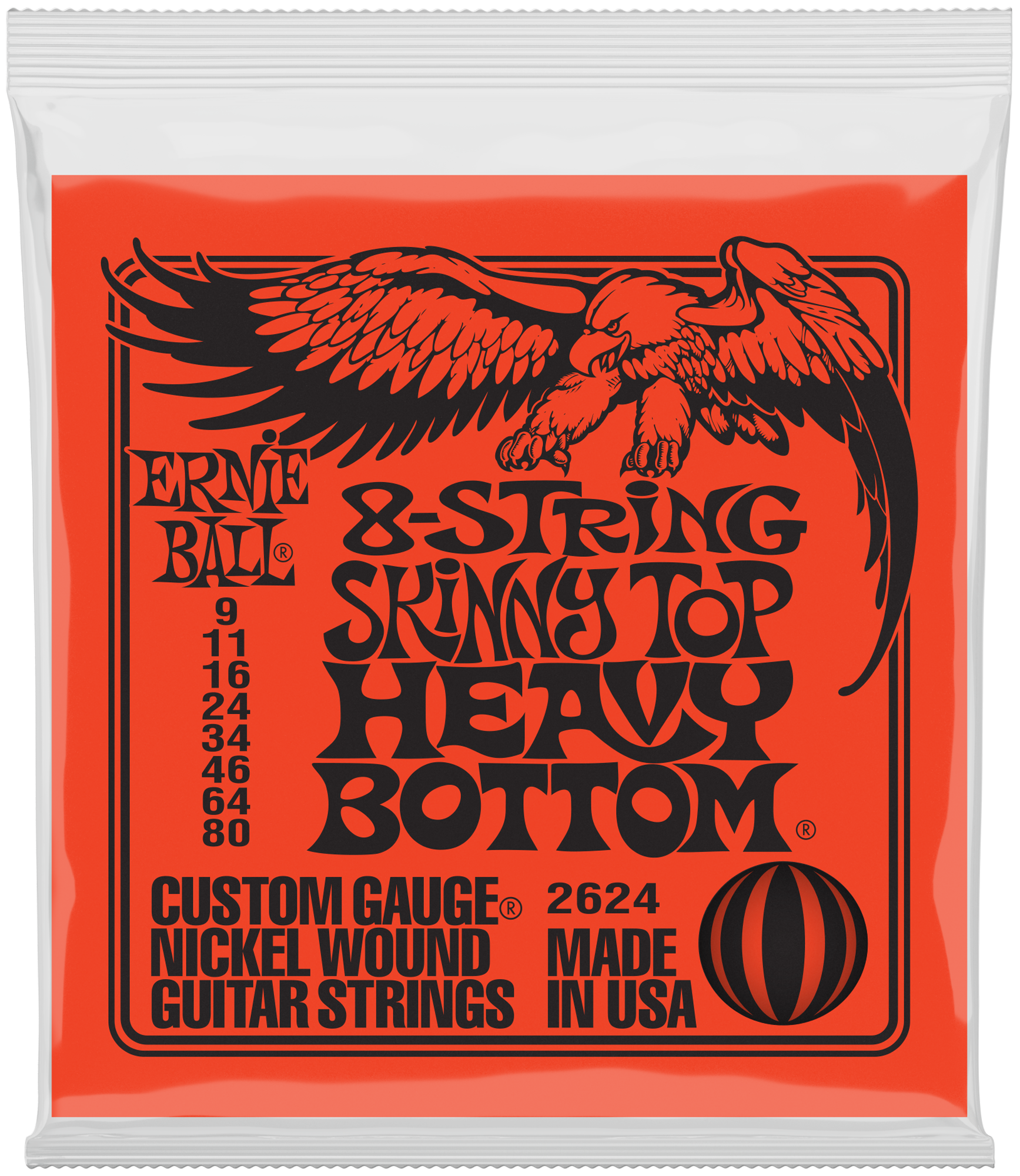 Slinky Nickel 8-String, Skinny 09-80