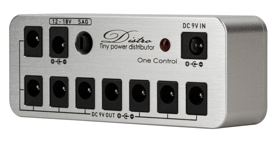 Micro Distro Tiny Power Distributor, All-In-One-Pack, Shiny Silver