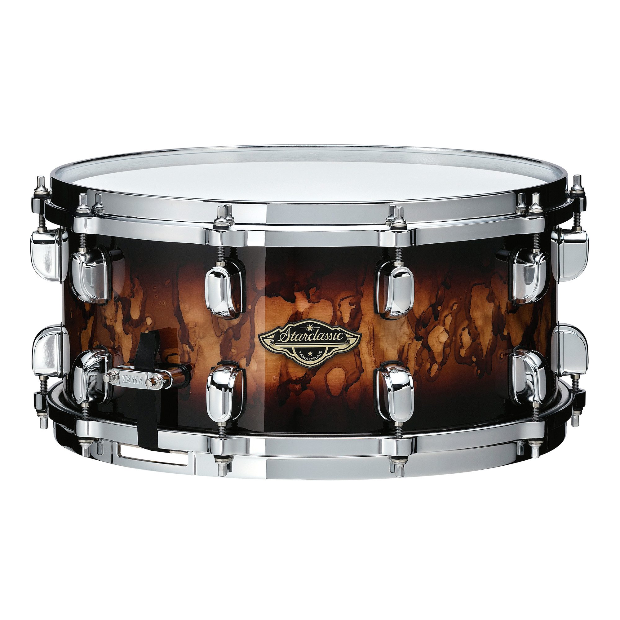 WBSS65-MBR Starclassic Walnut/Birch Snare 14"x6,5" Molten Brown Burst/Chrom HW