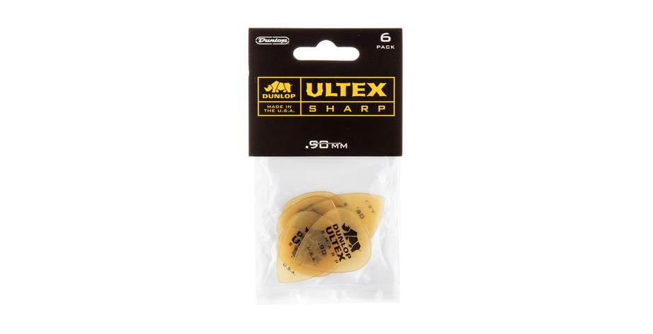 Ultex Sharp Picks, Player's Pack, 6 pcs., amber, 0.90 mm