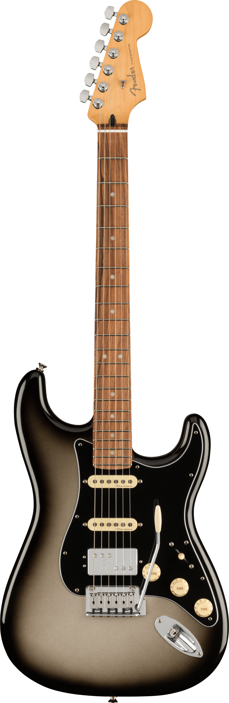 Player Plus Stratocaster HSS SVB Pau Ferro Fingerboard, Silverburst