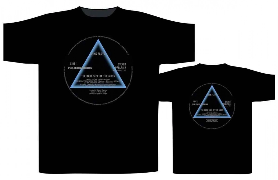 Pink Floyd Dark Side Of The Moon Record Label T-Shirt M