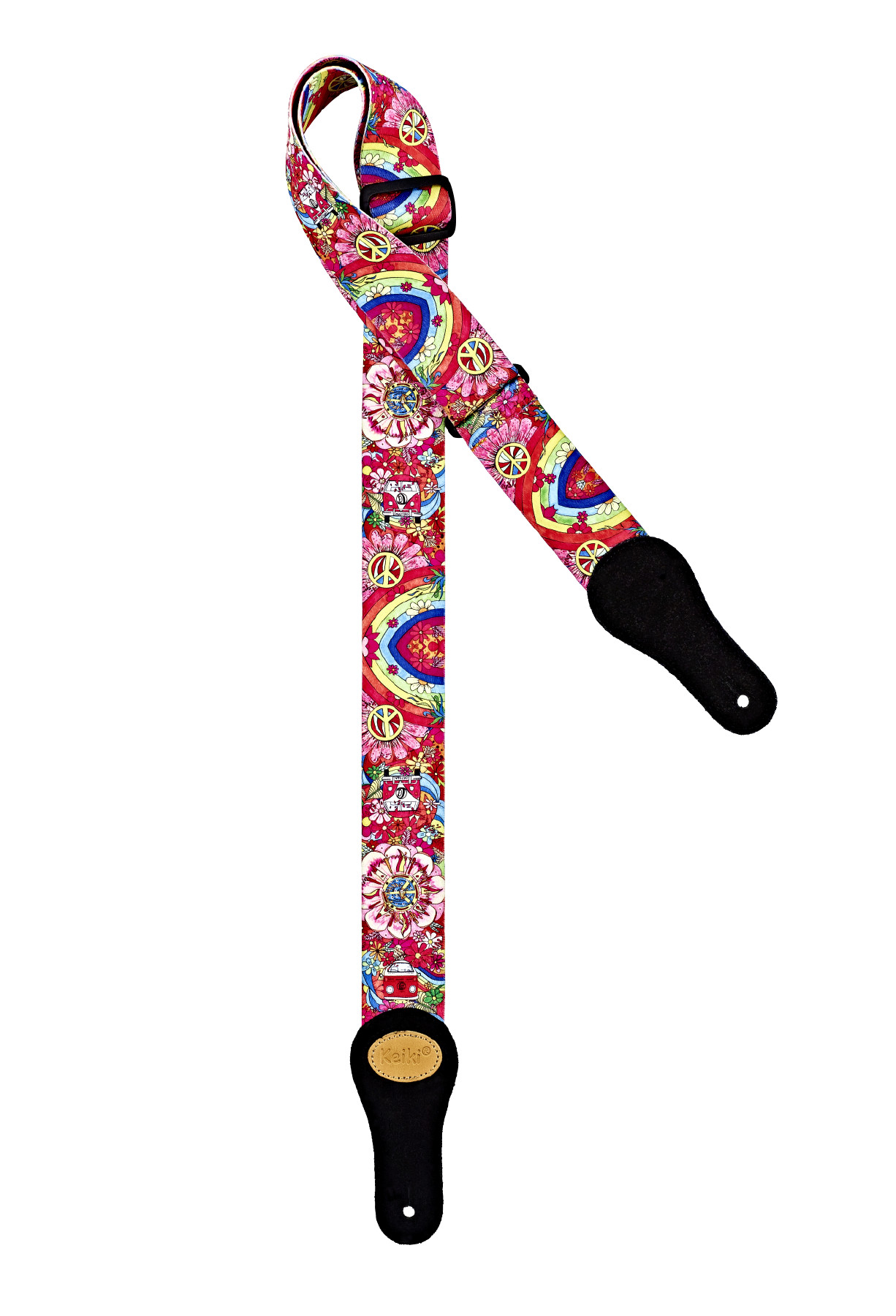 KEIKI Designer Series Nylon Guitar Strap - "Peace '68"