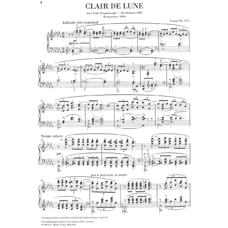 Clair de lune (Suite Bergamasque)