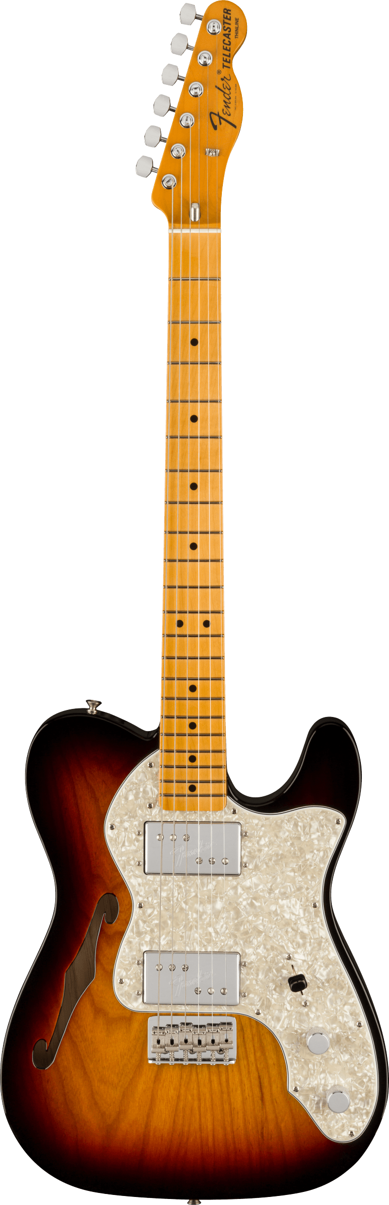 American Vintage II 1972 Telecaster Thinline 3-Color Sunburst