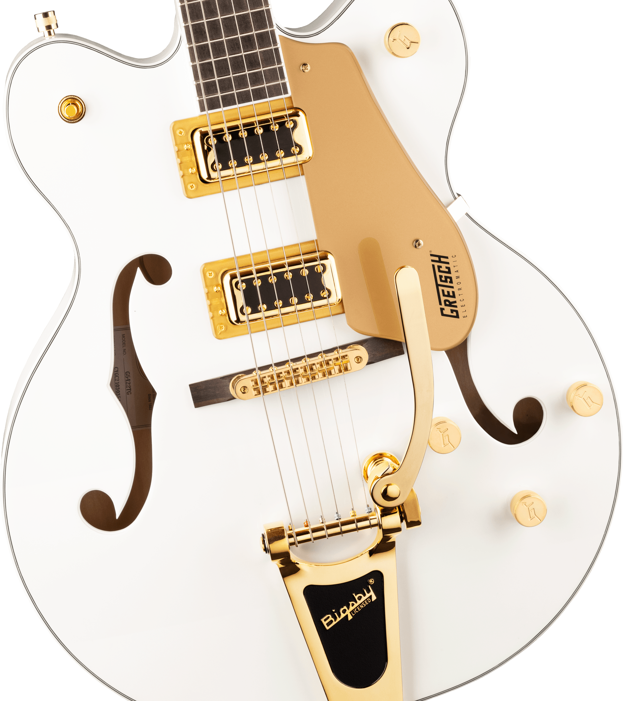 G5422TG Electromatic Classic Hollow Body Snowcrest White, Bigsby