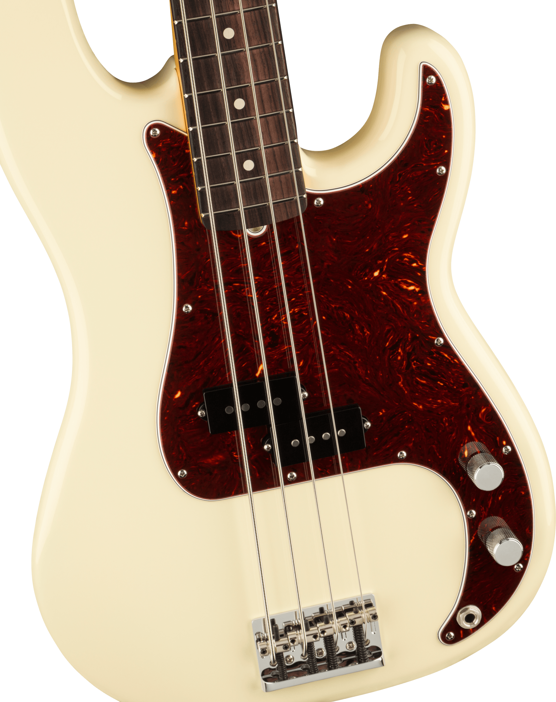 American Professional II Precision Bass Rosewood Fingerboard, Olympic White