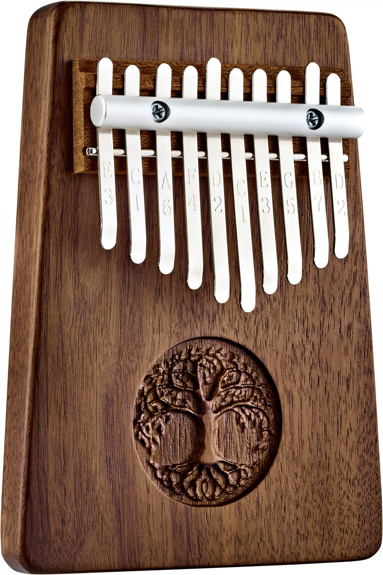 KL1001TOL Sonic Energy Solid "Tree of Life" Kalimba - 10 Töne / schwarzes Walnussholz