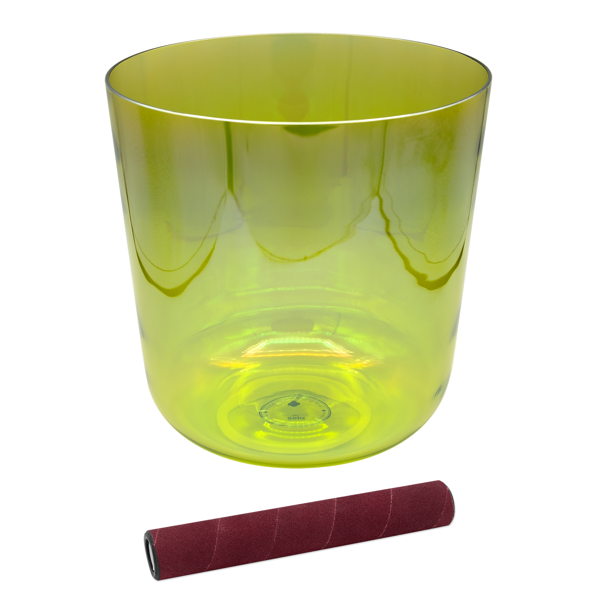 Infinity Singing Bowl - A3, Yellow Green, 7.25" 440 Hz Kristallklangschale