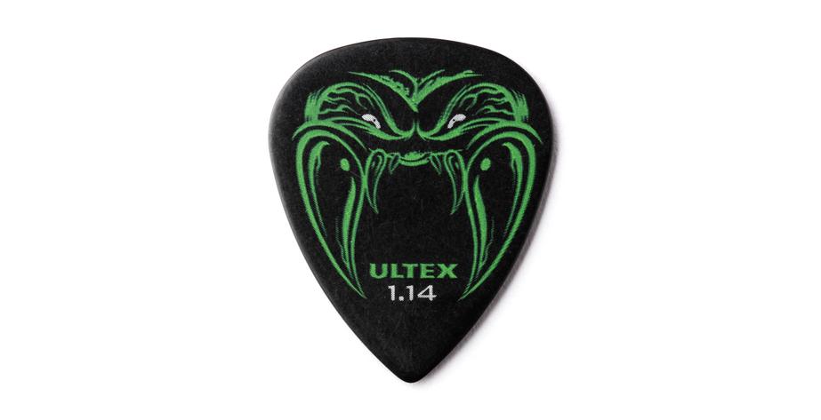 Ultex Hetfield's Black Fang Picks, Player's Pack 6 pcs., black 1.14 mm