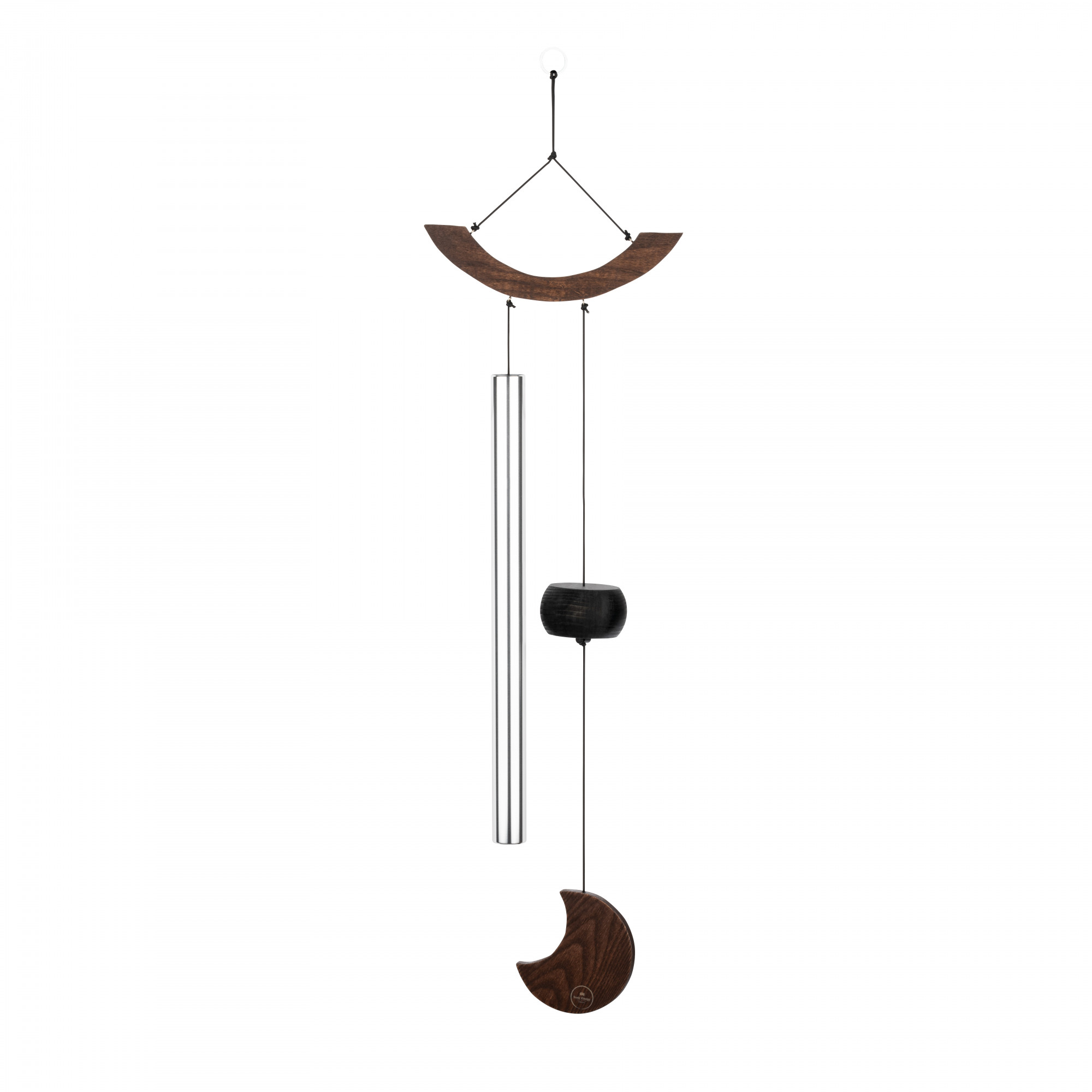 MMC35S Sonic Energy Moon Meditation Chime, 35" / 88 cm, 432 Hz, Gebogene Aufhängung, Silber