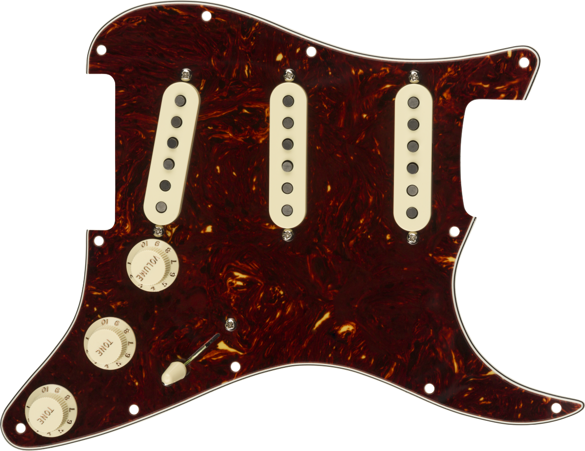 Pre-Wired Strat Pickguard, Tex-Mex Tortoise Shell