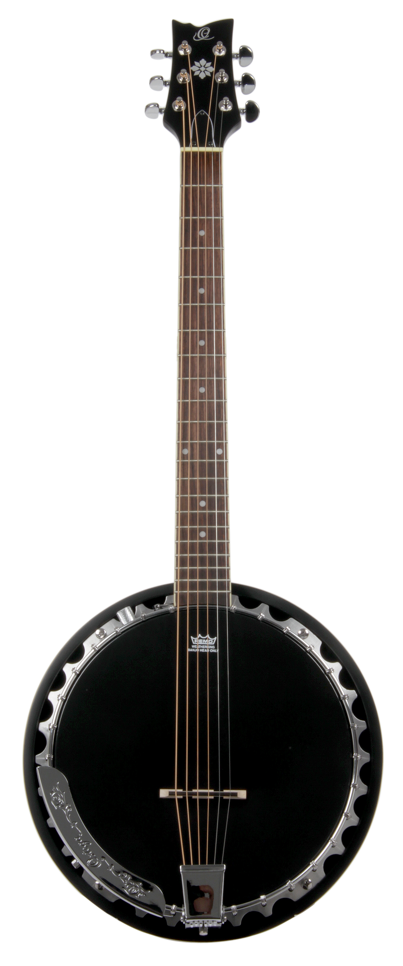 OBJE350/6-SBK Guitar-Banjo 6-str. Raven Serie