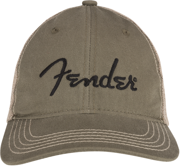 Embroidered Logo Soft Mesh Snapback Hat , Olive/Khaki