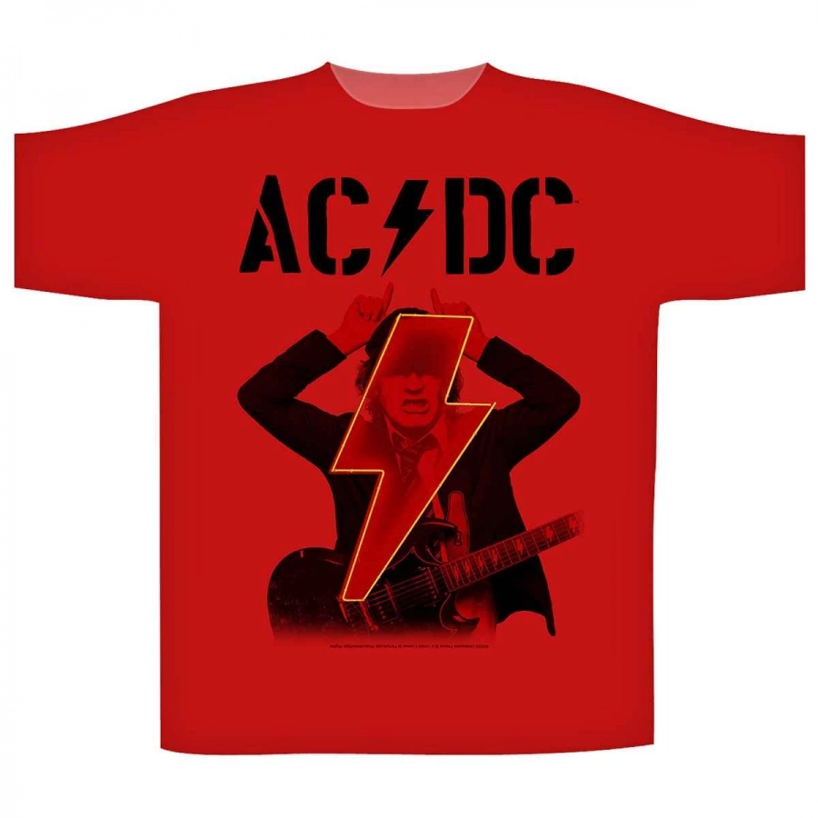 AC/DC Angus PWR UP Red T-Shirt M