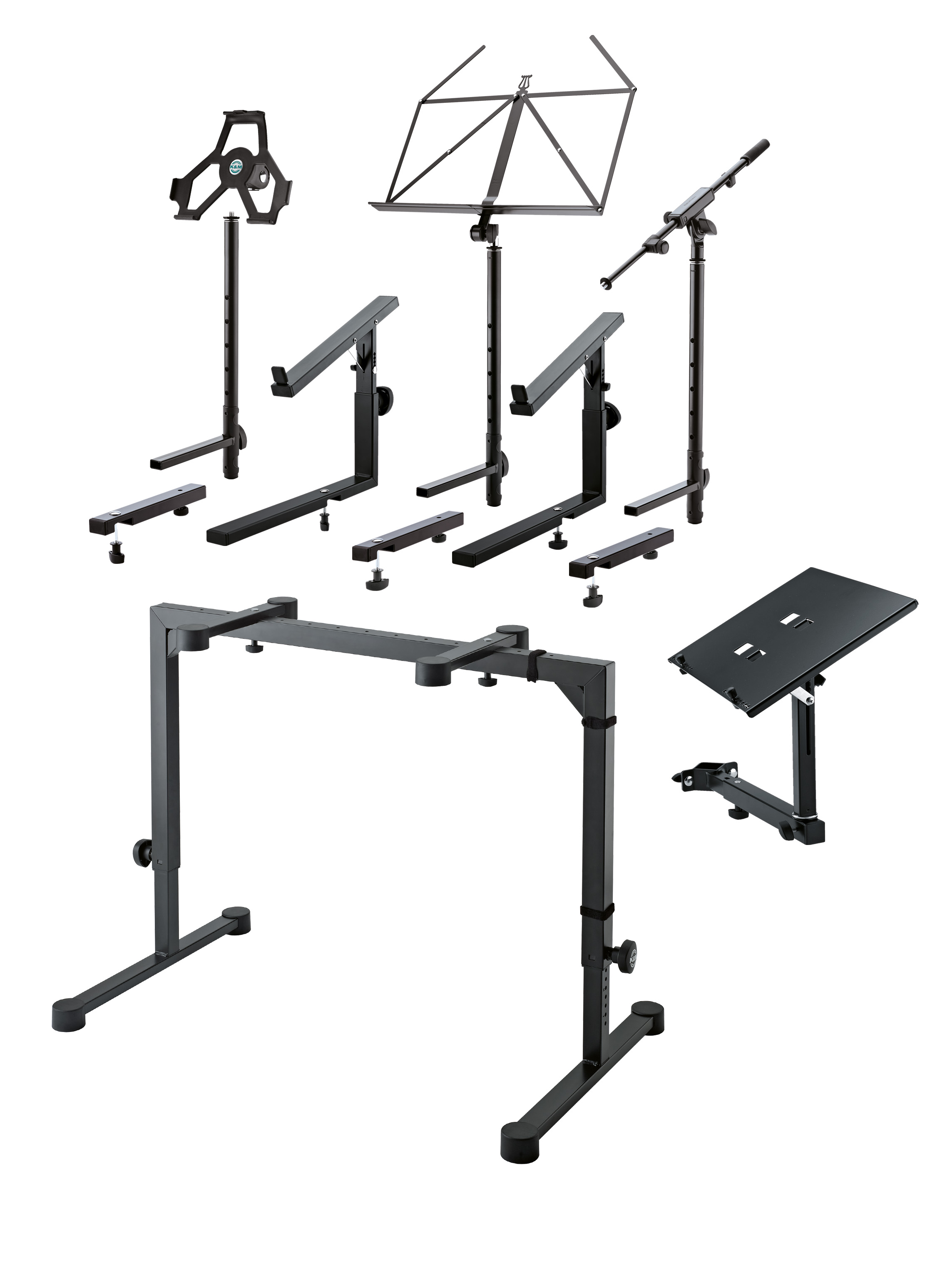 18810 Keyboardtisch, Metall schwarz Keyboardtisch/Keyboardständer