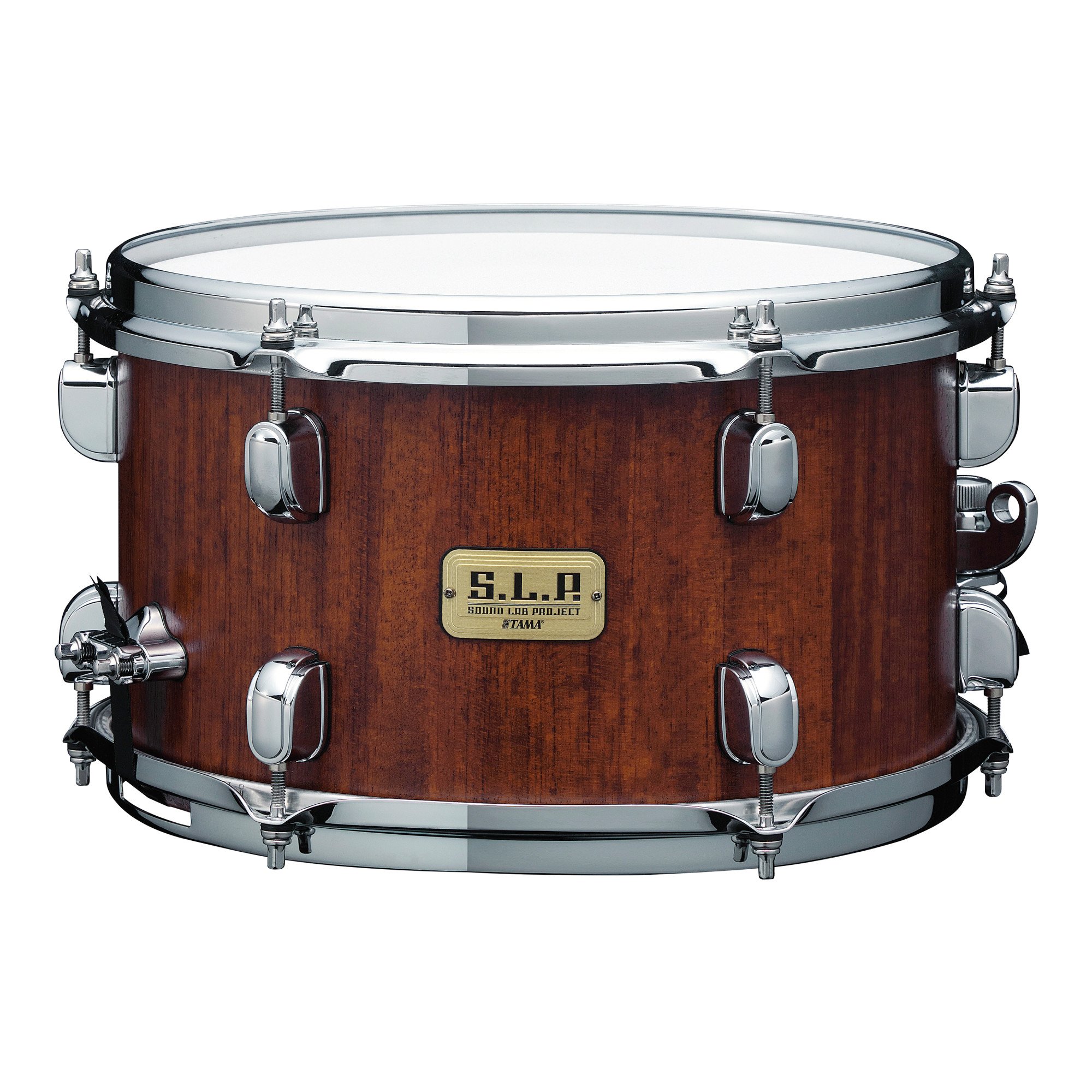 LBU127-SBG S.L.P. Mod Bubinga Snare 12" x 7" - Satin Bubinga/Chrom HW