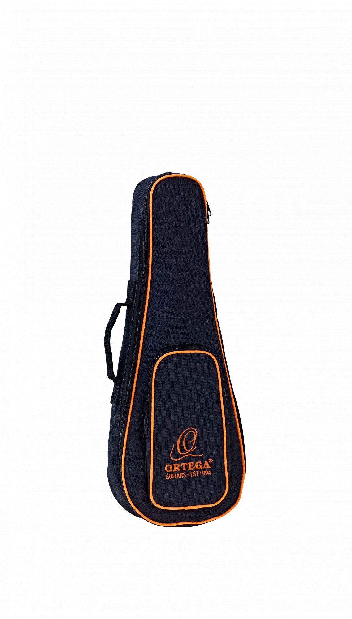 Gigbag für Sopranino Ukulelen Schwarz/Orange mit Frontfach