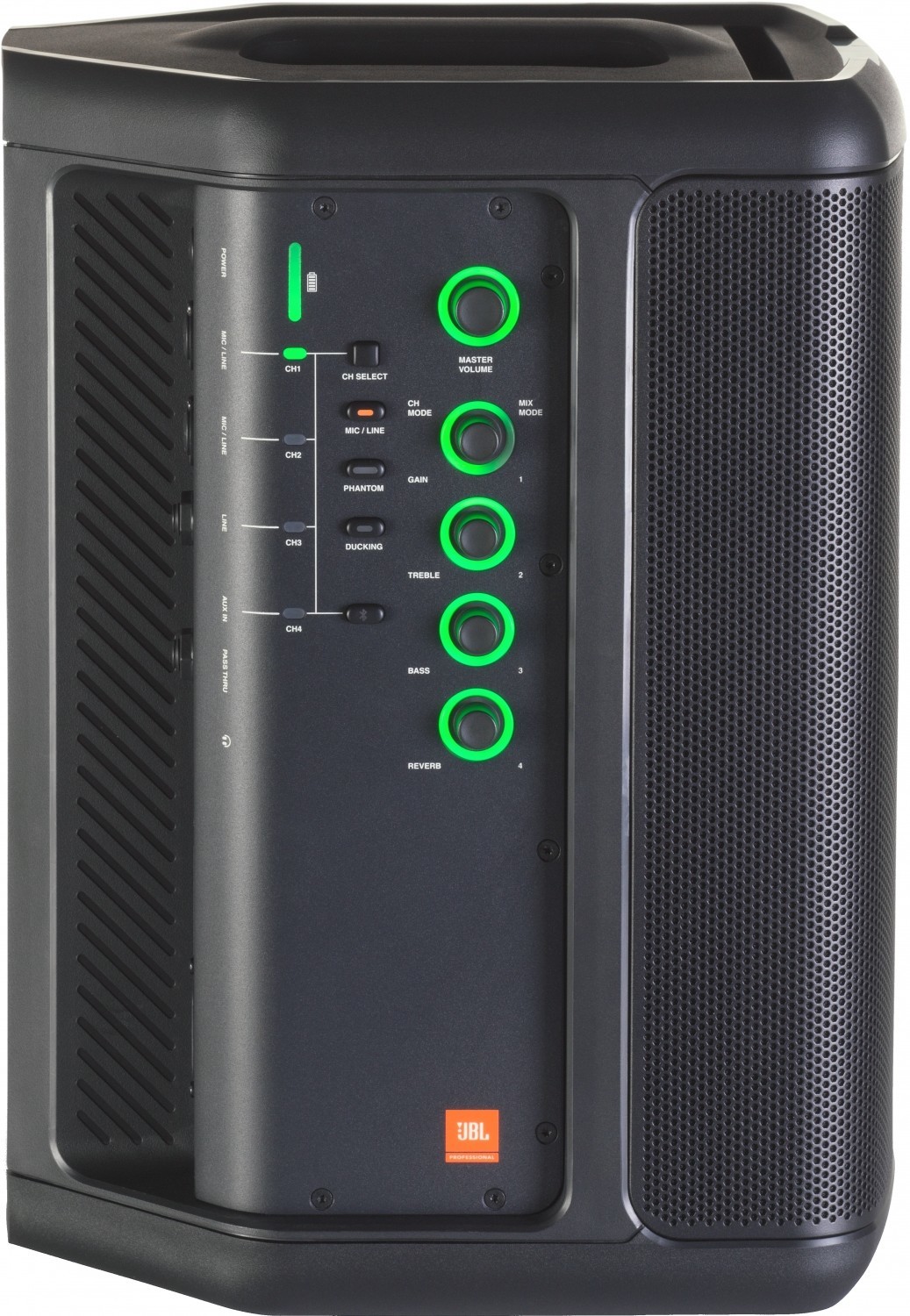 EON ONE COMPACT Aktiver PA-Lautsprecher mit Akku-Betrieb, 4-Kanal Mischer, Bluetooth für Audiostreaming, 8" Tief-/1" Hochtöner.