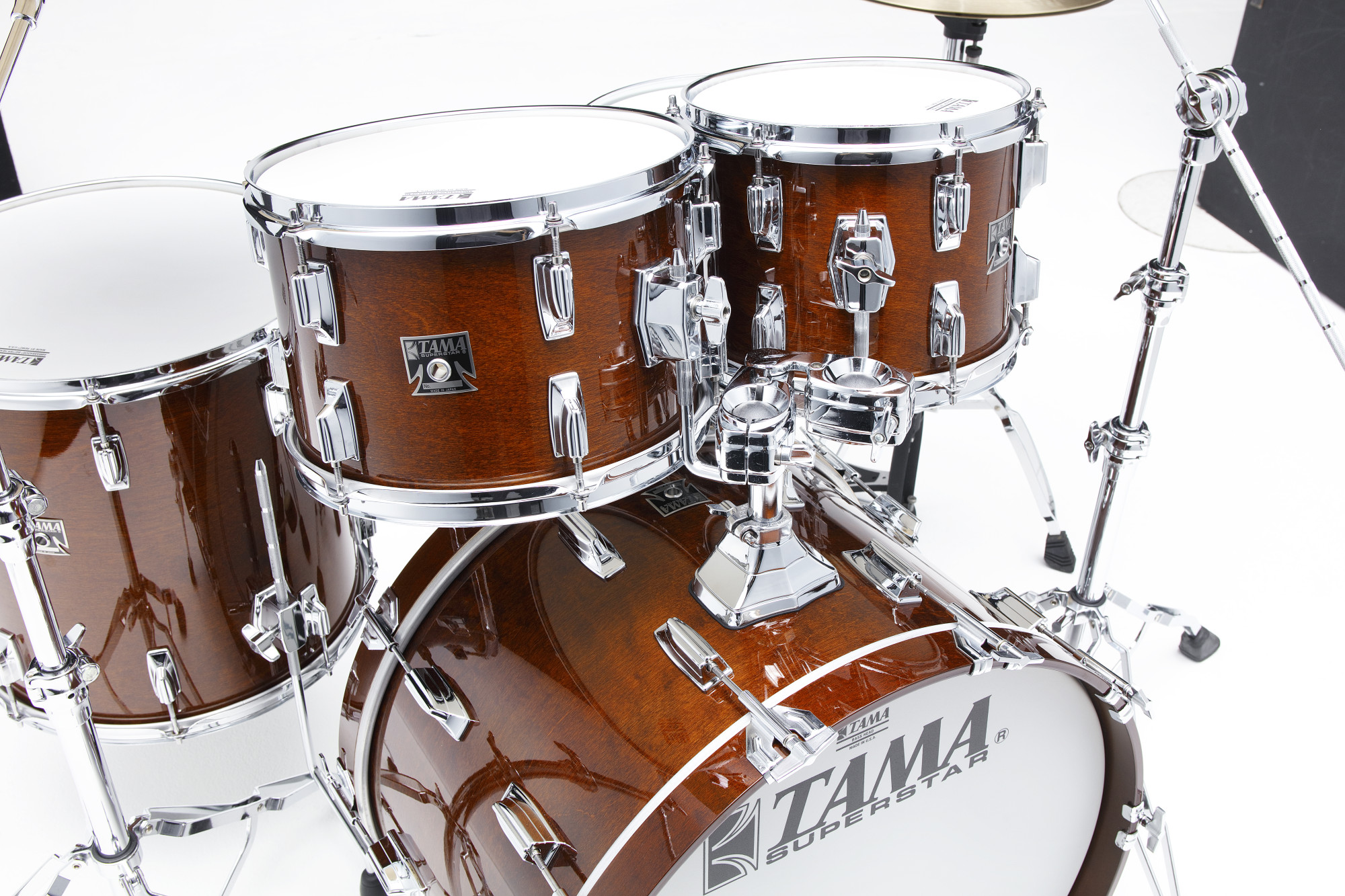 SU42RS-SMH Superstar Limited Reissue 50th Anniversary Shell Kit 4 pcs - Super Mahogany/Chrome HW