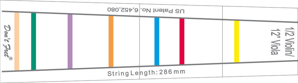 Griffbrett Markierung Don`t Fret Violine 4/4