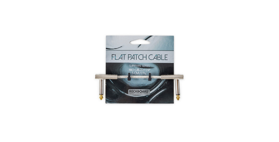 SAPPHIRE Series Flat Patch Cable, 5 cm / 1 31/32"