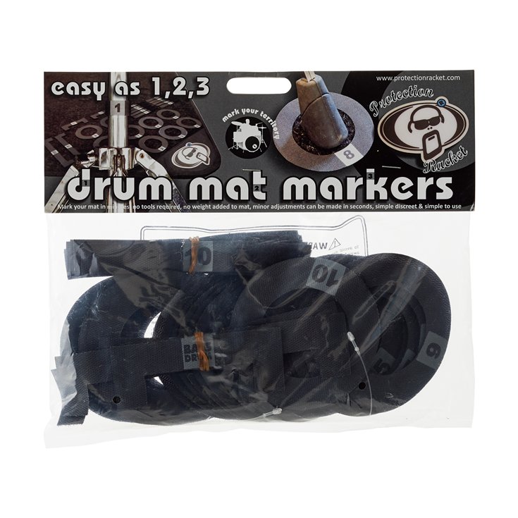 9022-01 Drum Mat Marker Pack Numbered