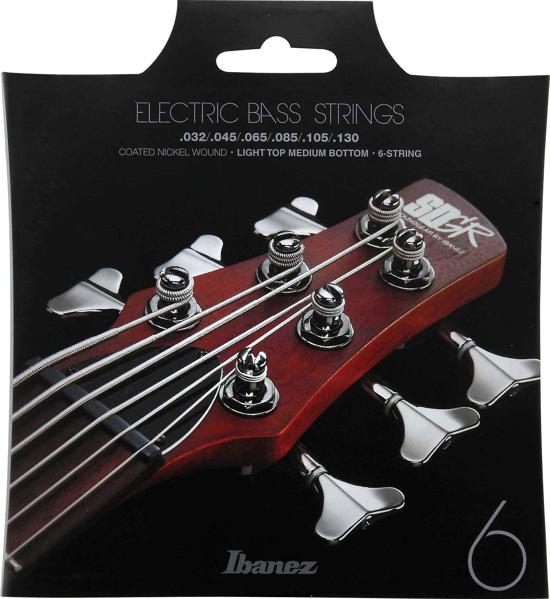 Saitensatz E-Bass Nickel Wound 6-Saiter Coated Light Top Medium Bottom 32-130