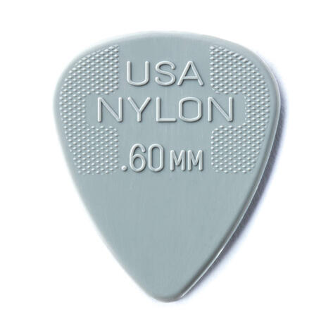 Nylon Standard Picks, light grey, 0.60 mm 12 pcs., Player's Pack