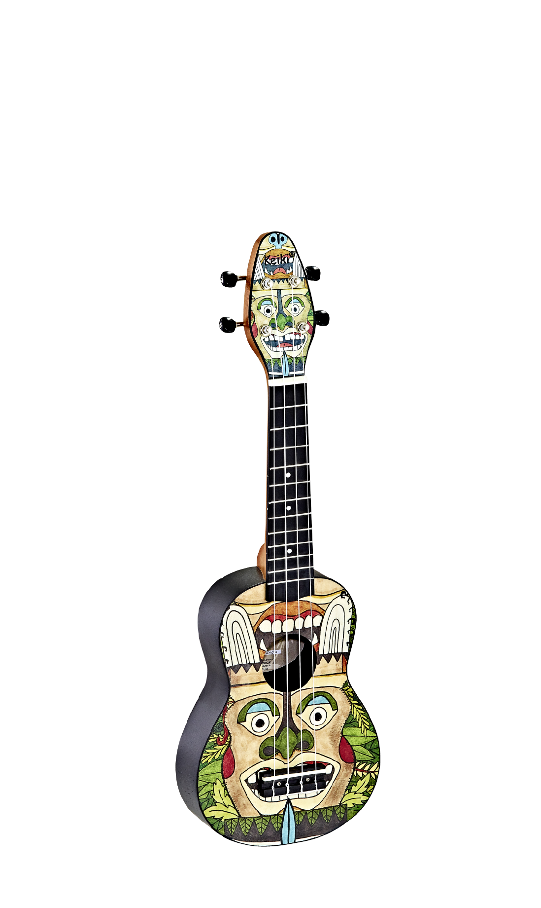 KEIKI Ukulelen Set "Totem" inkl. Gymbag/H-Tuner/5 Picks/Gurt