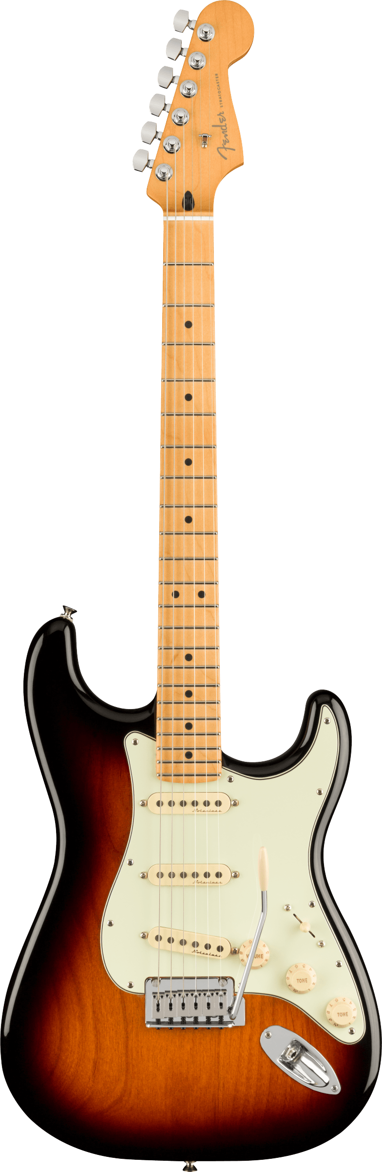 Player Plus Stratocaster, MN, 3-Color Sunburst