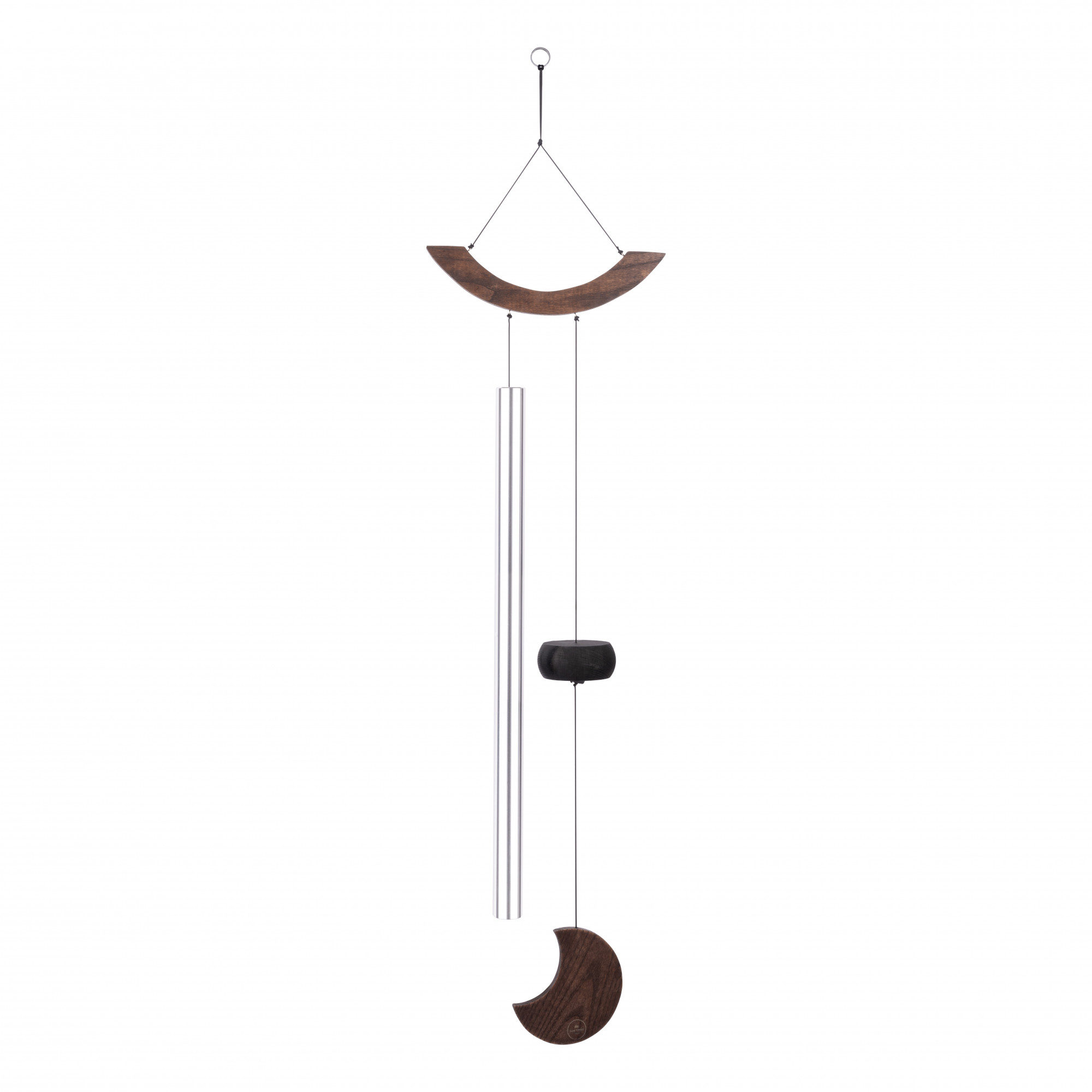 MMC49S Sonic Energy Moon Meditation Chime, 49" / 125 cm, 432 Hz, Gebogene Aufhängung, Silber