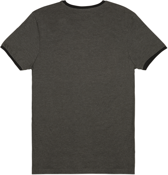 Beer Label Men's Ringer Tee, Gray/Black, Größe M