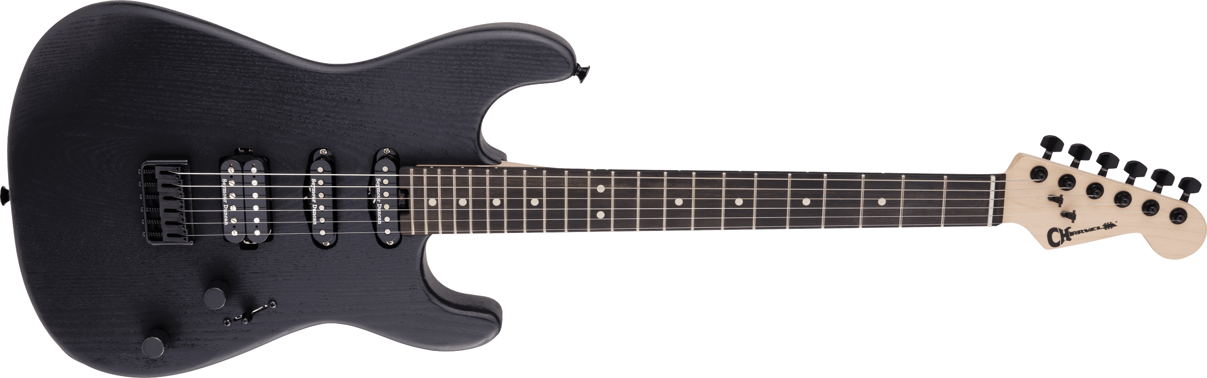 Pro-Mod San Dimas Style 1 HSS HT E Sassafras Ebony Fingerboard, Satin Black