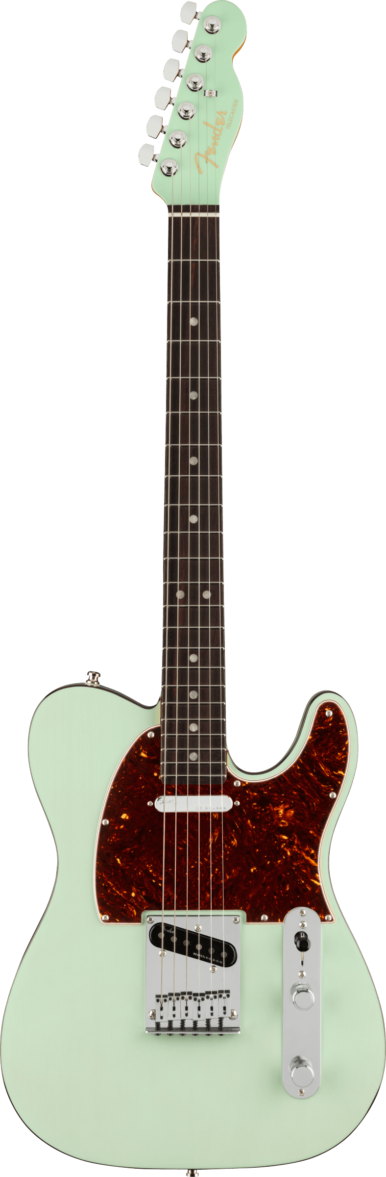 Ultra Luxe Telecaster Rosewood Fingerboard, Transparent Surf Green