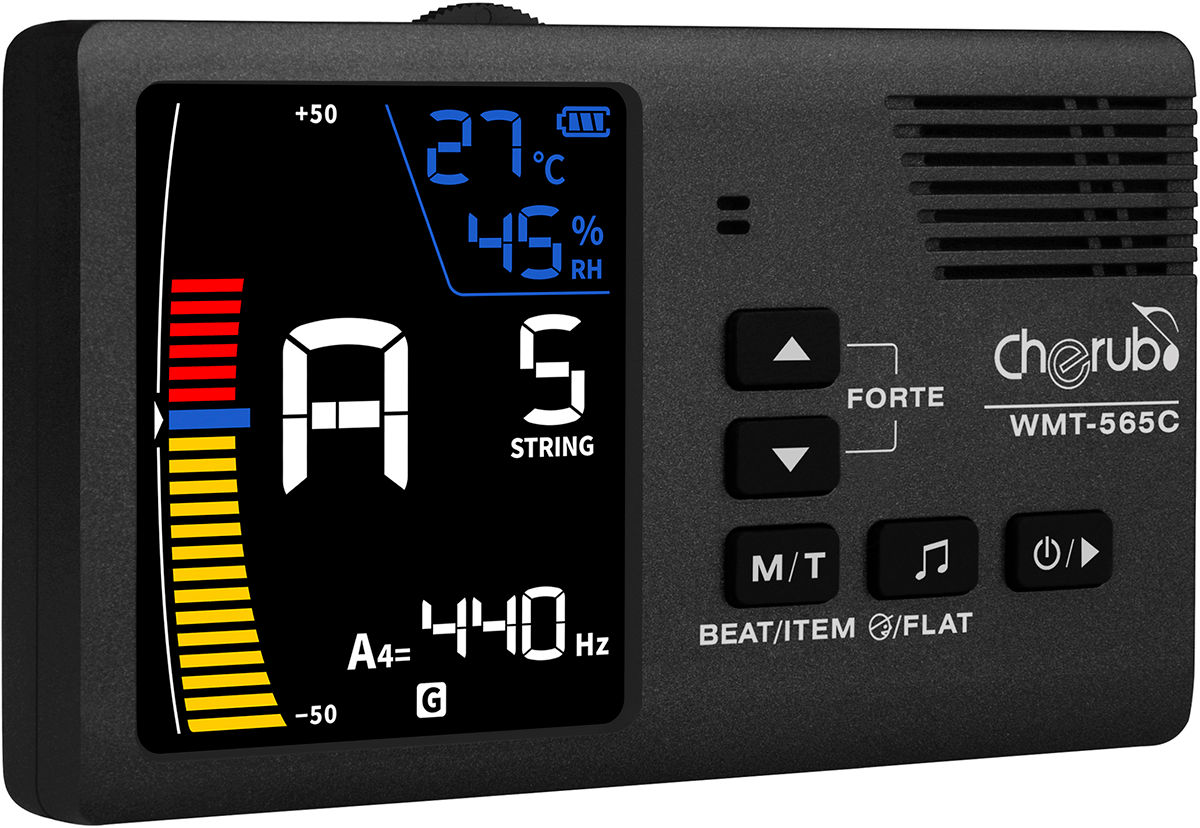 WMT-565C Metronom / Stimmgerät / Hygrometer / Thermometer mit Akku