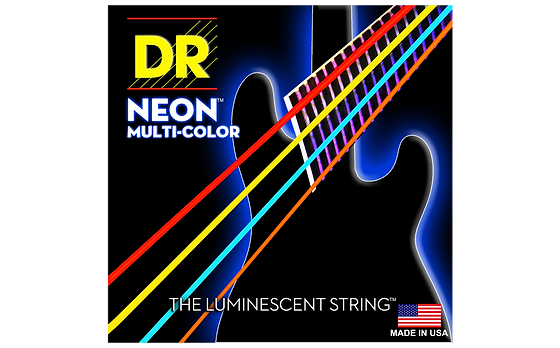 MULTI-COLOR Colored Bass Strings: Medium 45-105 HI-DEF Neon