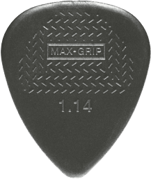 Nylon Max Grip Standard Picks, Player's Pack, 12 pcs., dark grey, 1.14 mm