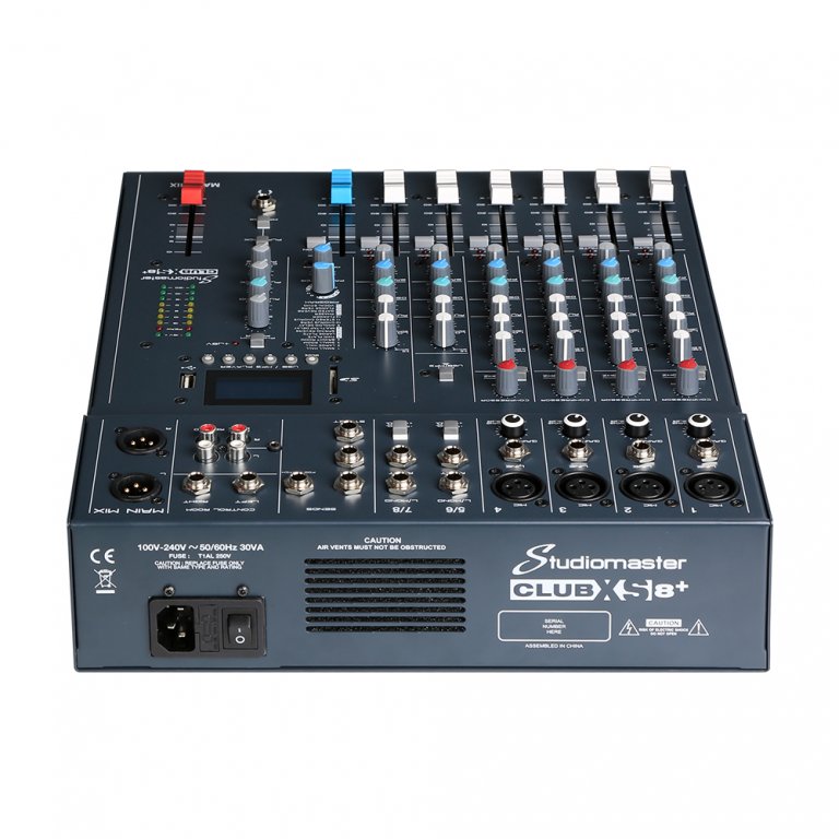 Club XS 8 + Mischpult (USB/SD Play/Rec/Bluetooth) DSP Effekt