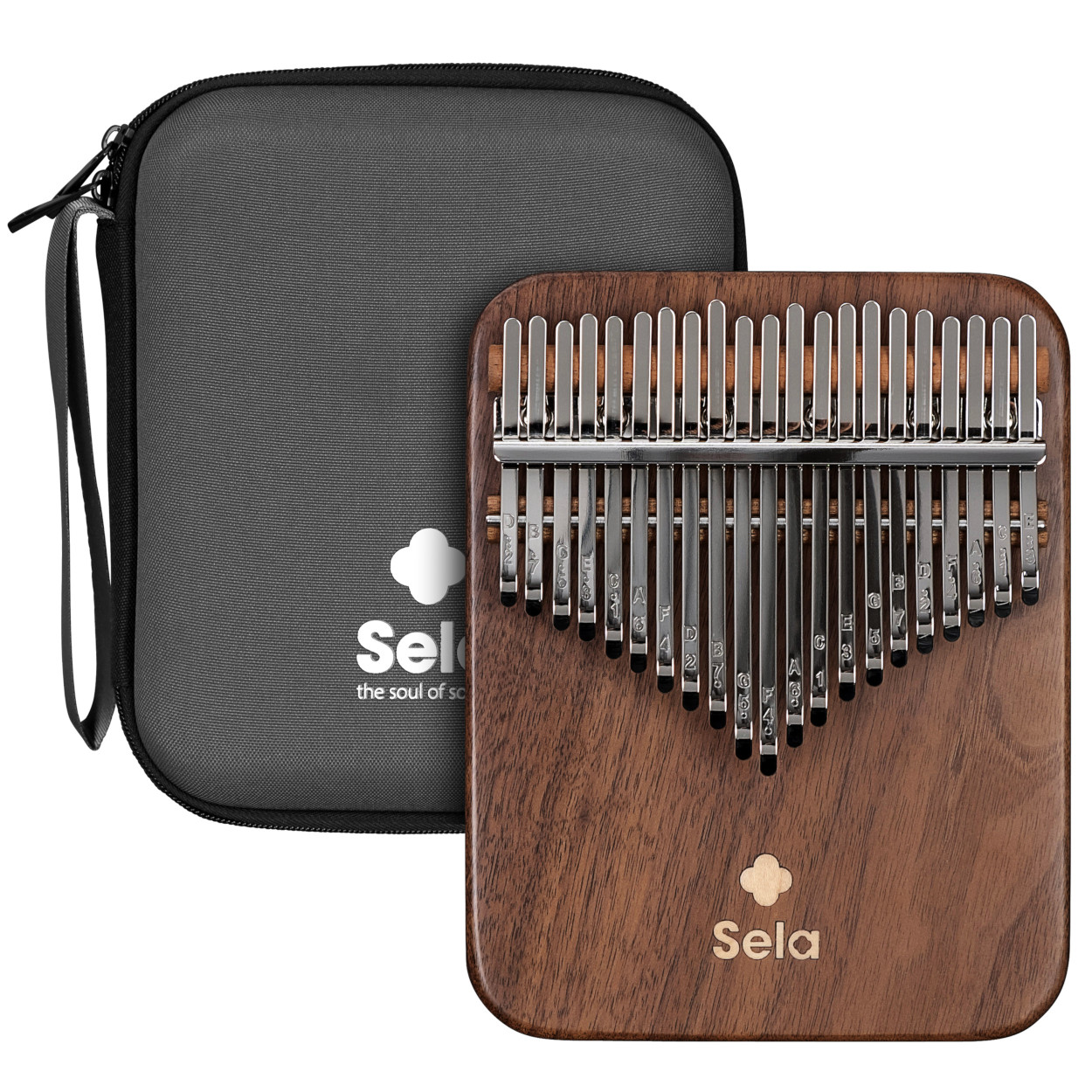 Kalimba 21 Black Walnut Solid