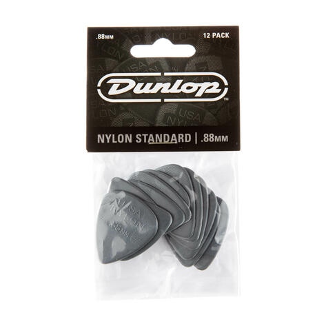 Nylon Standard Picks, Player's Pack, 12 pcs dark grey, 0.88 mm