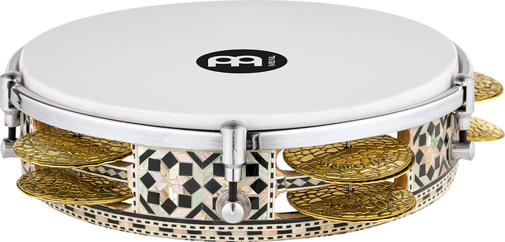 AERIQ1 Artisan Edition Riq Drum 8 3/4" White Pearl, Mosaic Royale