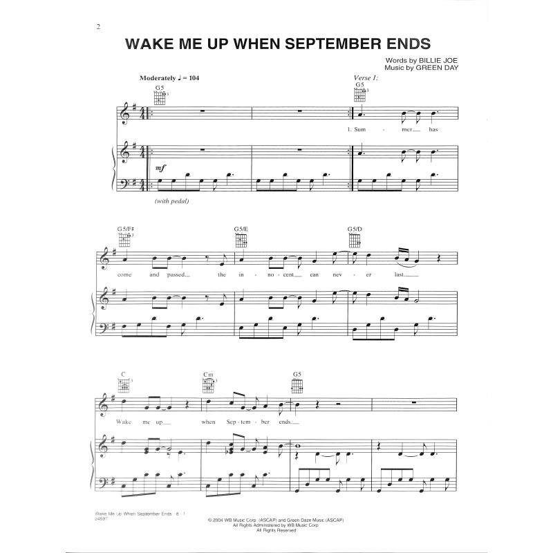 Wake me up when September ends