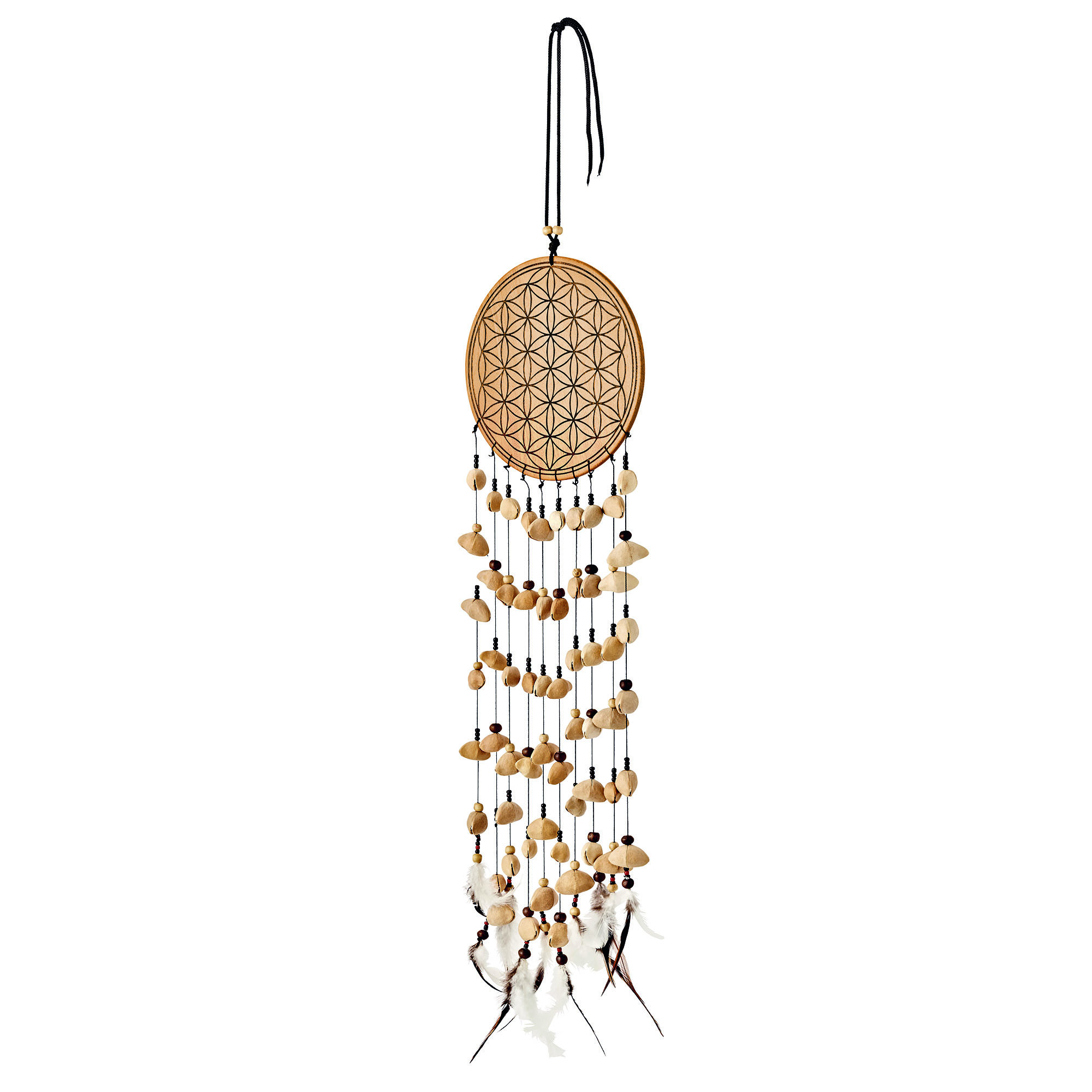 SKFOLL Sonic Energy Large Flower of Life Kenari Chimes - 10 Cords