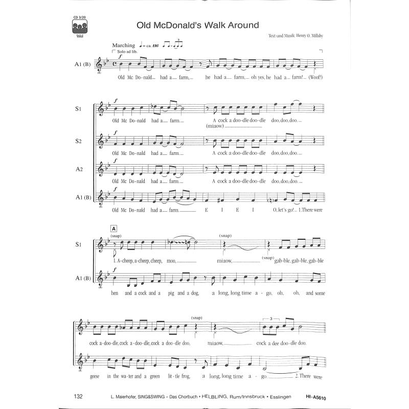 Sing + swing - das Chorbuch